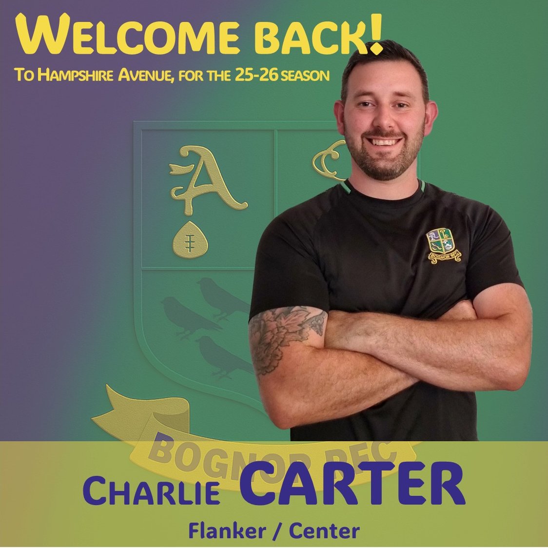 BognorRFC's tweet photo. π£ 2ND XV CAPTAIN CONFIRMED π’
Hot off of yesterday's announcement around Club Captain - Charlie Jays - we are delighted to confirm that Charlie Carter has re-signed with the club for the 2025/26 season. Welcome back!
#BognorRFC #OneClub #HampshireRugby #COYB #WeGoAgain πππ€ https://t.co/vOD5TPhtU2