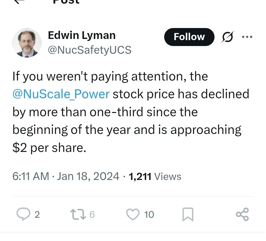 OskaArcher's tweet image. The most realistic indicator for @UCSUSA's top nuclear guy. 📈