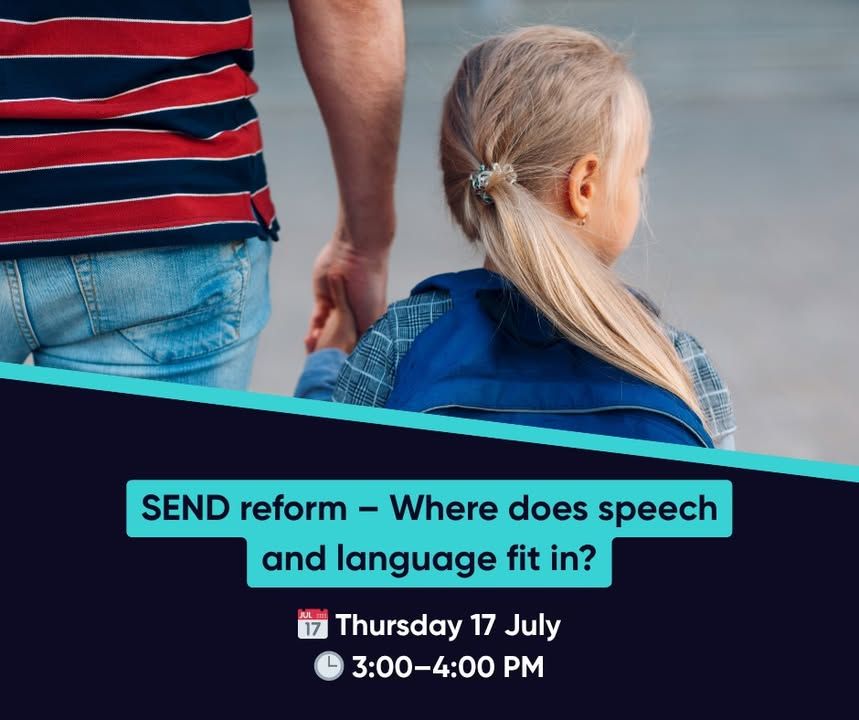 SpeechAndLangUK's tweet image. Final call to school leaders or policymakers wondering how can we reform SEND to work for the two million children with speech and language challenges!
Join us in tomorrow's webinar to learn what change is needed to help these children thrive: speechandlanguage.org.uk/educators-and-…