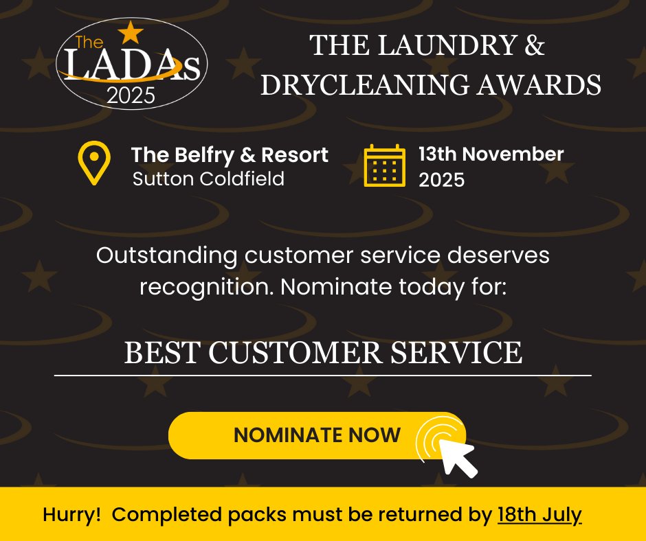 Outstanding customer service deserves recognition! 💫 If you know a business, team or individual who goes the extra mile for their customers, nominate them for Best Customer Service at #LADAs2025. 🏆

Submissions must be received by July 18th!
megevents.co.uk/ladas-event/la…