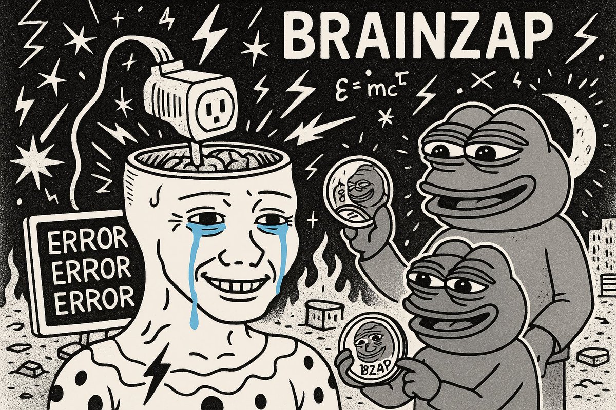 $BZAP just crashed the crypto party! Brain too small? No worries, we’ll zap it to genius mode!  Why’s $BZAP better than your ex’s IQ? HODL and find out! #BZAP #MoonYourMind
