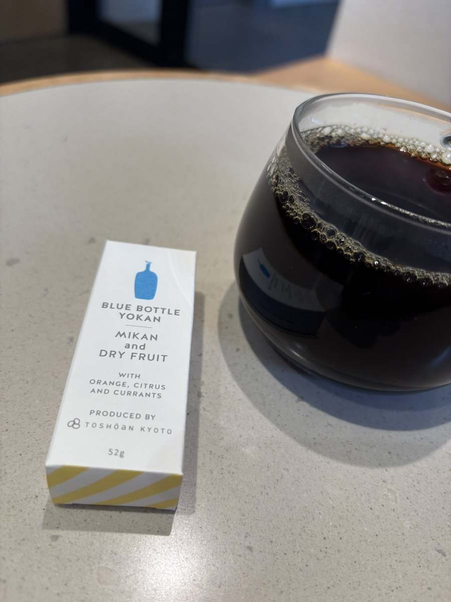 ブルーボトルコーヒーのみかんとドライフルーツよ羊羹がおいしすぎて