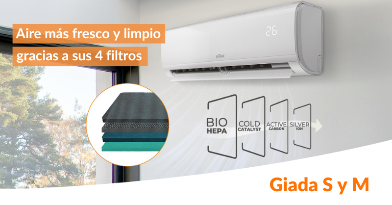 ¿Sabías que el aire acondicionado también puede mejorar la calidad del aire? 
#GiadaS y #GiadaM incorporan filtros Bio Hepa, Cold Catalyst, Carbón Activo, Silver Ion y Súper Ionizador para un aire más limpio y saludable este verano.

ow.ly/cejN50WpKmc