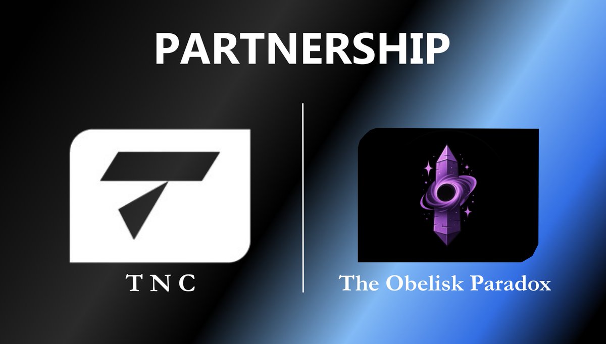 We’re thrilled to announce our partnership with
<a href="/ObeliskParadox/">The Obelisk Paradox</a> 

We will provide whitelist spots for our members   

TNC4Life!