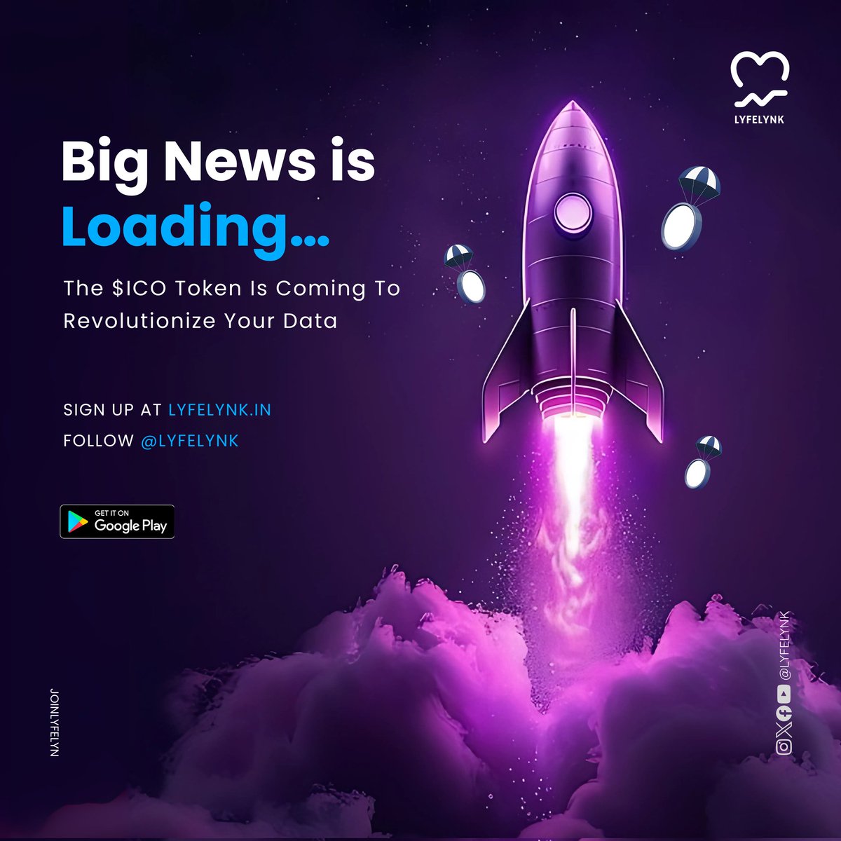 Big news is loading…
📢 $ICO Token is coming to fuel the future of health data.
Access, Track and Monetize from it.
Who's ready for the ultimate power-up?
Sign up today Lyfelynk.in &amp; don't forget to follow <a href="/lyfelynk/">Lyfelynk</a> for more updates!

#Lyfelynk #TokenLaunch #ICP