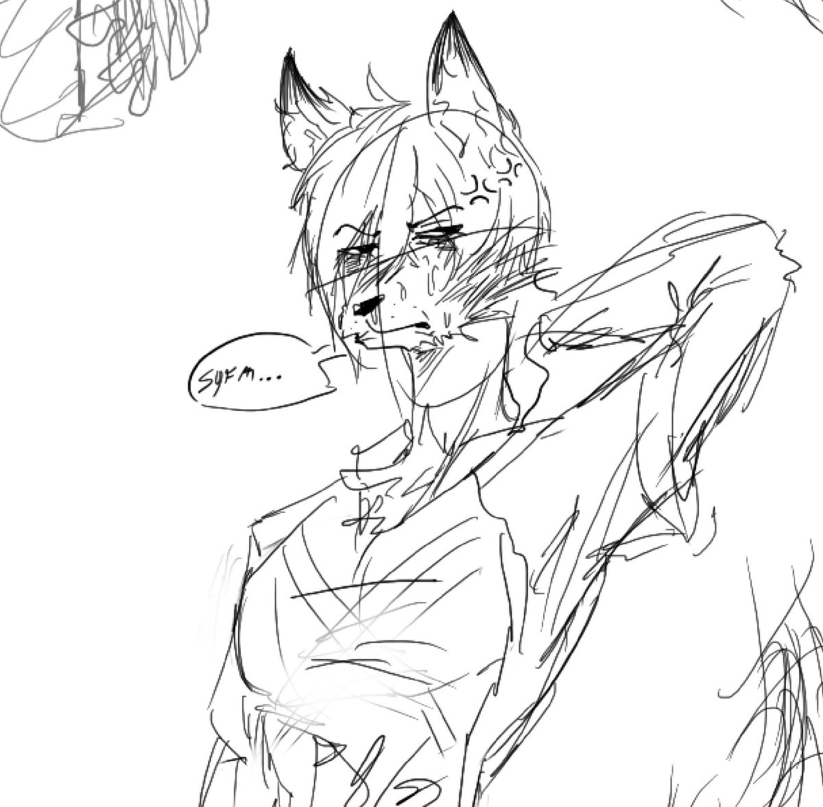 dihstruction's tweet photo. Why am I only realizing it now that I made his chest bigger when I struggled to draw it for like 10 mins 😭😭😭 shits bigger than blades #furrin #furrylock #rinitoshi #rin https://t.co/U3ux5HGgt7