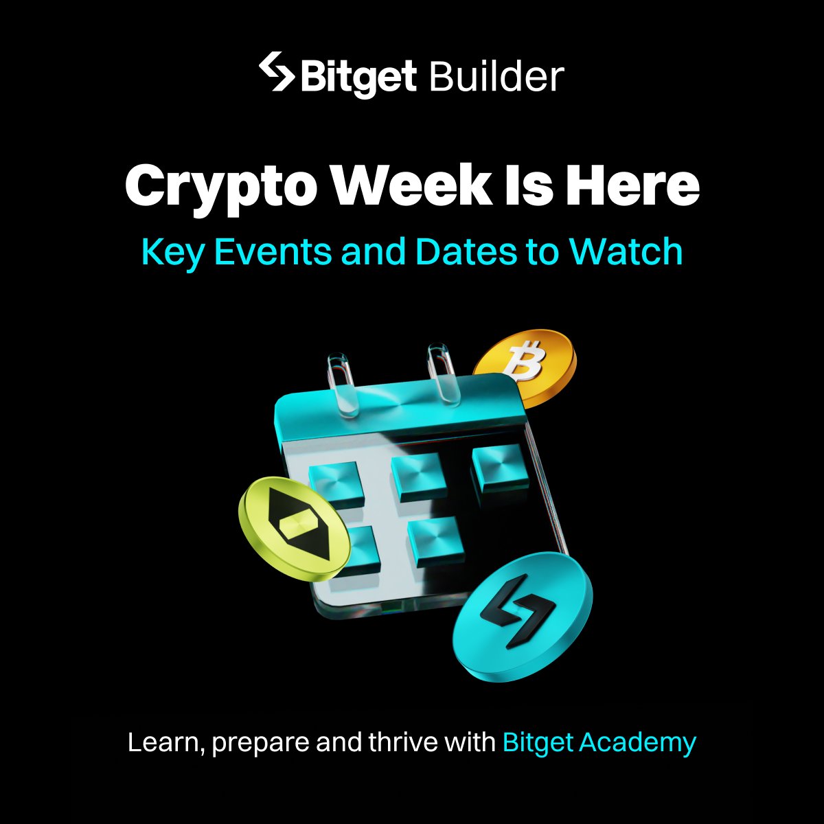 BitgetBuilders's tweet image. Calling all #BitgetBuilders! Time to learn and thrive with #BitgetAcademy! 🔥
Why does #CryptoWeek 2025 matter? Join us to explore the full schedule, uncover the three major bills, and read up on what’s next!
Learn more: bitget.com/academy/crypto…