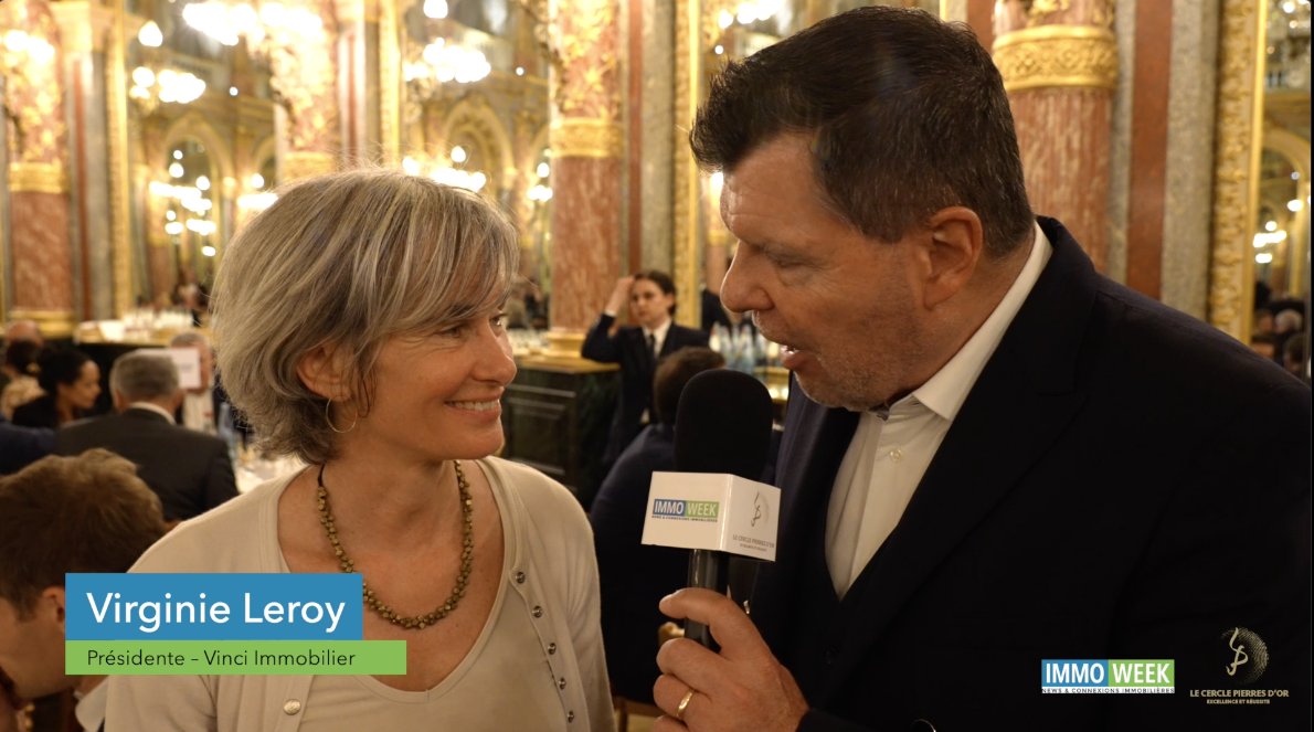 Immoweek (@immoweek) on Twitter photo Lauréate du Top 10 des #Promoteurs, aux "Pierres d'Or" 2025, Virginie Leroy, présidente de <a href="/vinciimmobilier/">VINCI Immobilier</a>, est au micro d'<a href="/erick_cala/">Erick Cala</a> pour "Immoweek"… #PO2025 #After
>> urls.fr/vKiHQ4 Lauréate du Top 10 des #Promoteurs, aux "Pierres d'Or" 2025, Virginie Leroy, présidente de <a href="/vinciimmobilier/">VINCI Immobilier</a>, est au micro d'<a href="/erick_cala/">Erick Cala</a> pour "Immoweek"… #PO2025 #After
>> urls.fr/vKiHQ4