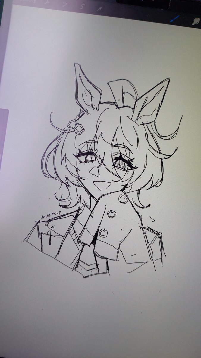 40 min tachyon sketch, I will draw her properly again!!!

Ngl drawing in a moving vehicle is hard, this was also my first time drawing on an iPad