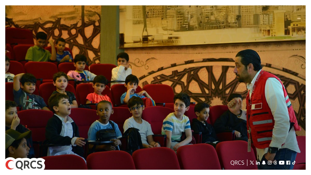 QRCS's tweet image. In cooperation with @Qatar_Edu , 4-week @QRCS summer camp launched at Al-Wakra Secondary School for Boys, to help young children & teenagers spend summertime in useful informative & behavioral programs that enhance their physical, mental & social development
