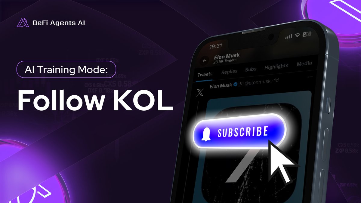 🚨 Stay Ahead with Alpha from Your Favorite KOLs! 🧠📈

With #DeFi Agents AI, you can now follow your favorite Twitter KOLs and get their latest insights delivered hourly.

✨ Just send: /follow [KOL_username]
The bot will track and send their fresh takes like:
🗣️ “BTC will hit