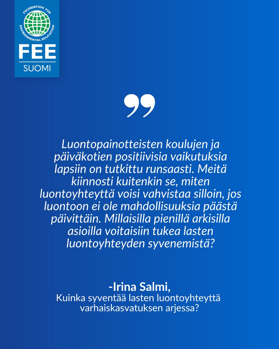 FEE Suomi tweet media