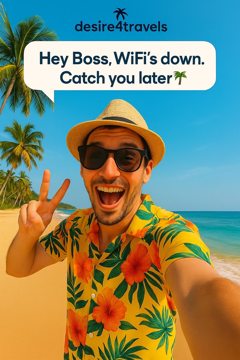 desire4travels's tweet image. WiFi’s down. Soaking the sun in Goa ☀️
Be right back, finding myself 🌴
#desire4travels #GoaVibes #WorkCanWait #BeachEscape #DigitalNomad