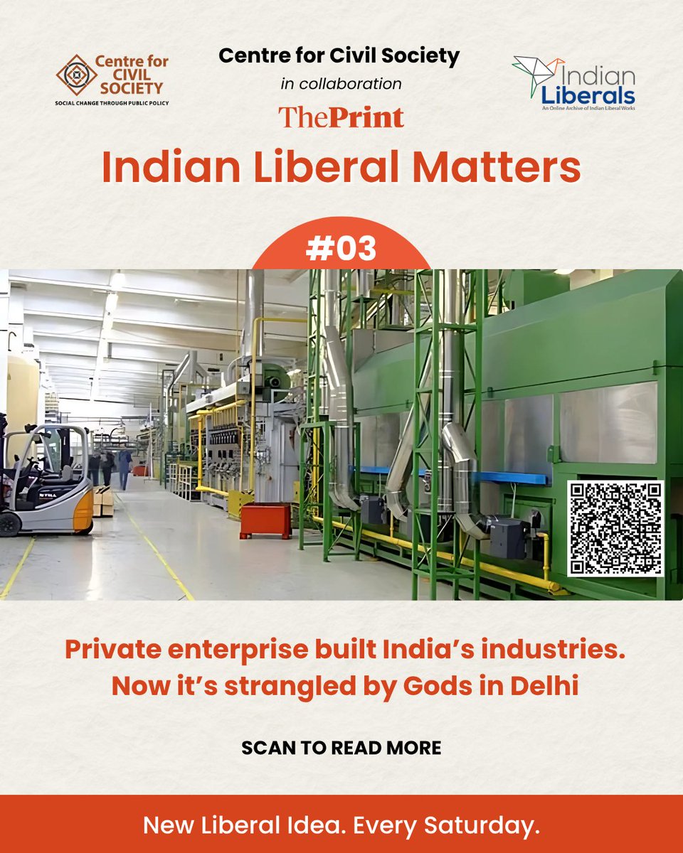 Centre for Civil Society (@ccsindia) on Twitter photo "Private enterprise doesn't fear failure. It fears red tape."
Dive into our latest with ThePrint. This piece is part of our work with ThePrint to question ideas and spark fresh conversations.
<a href="/ThePrintIndia/">ThePrintIndia</a>
Scan the QR code to read more. "Private enterprise doesn't fear failure. It fears red tape."
Dive into our latest with ThePrint. This piece is part of our work with ThePrint to question ideas and spark fresh conversations.
<a href="/ThePrintIndia/">ThePrintIndia</a>
Scan the QR code to read more.