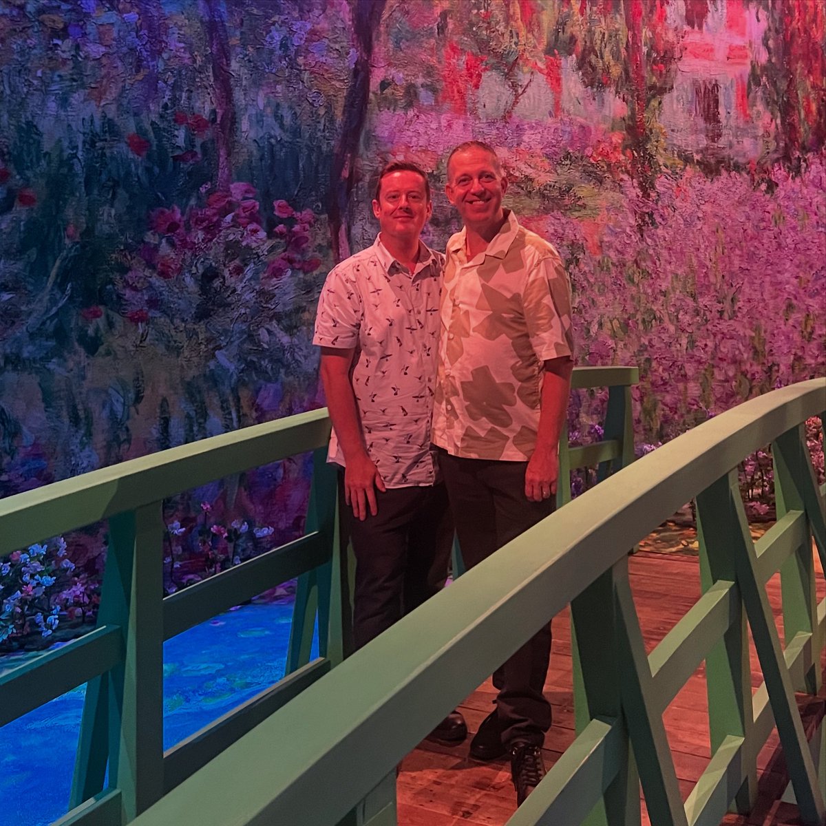 MANCTHEATRICAL's tweet photo. Some photos from #BEYONDMONET @yourECL Press Night on Tuesday this week. A dreamy Monet space awaits you. It reminded me of the Robin Williams 90’s Film - ‘WHAT DREAMS MAY COME’. There’s a great intro space, immersive main space, instgrammable GIVERNY Lilly garden @BillElms 4**** https://t.co/XE5PX6cziZ