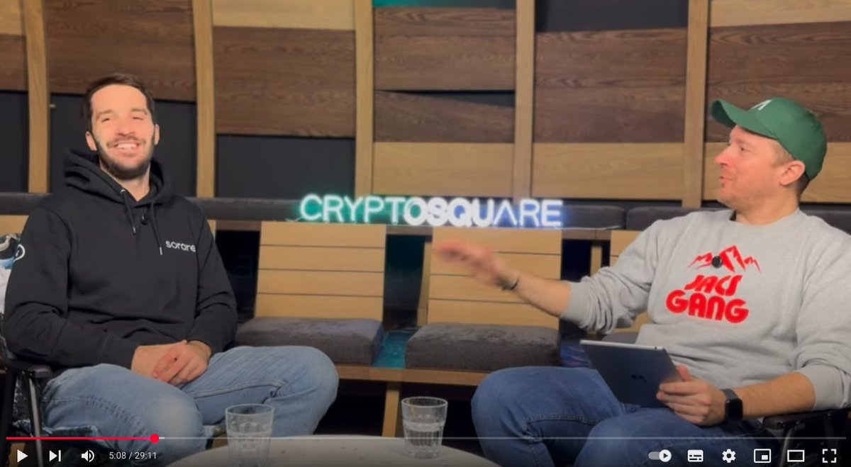 🎥 GM
Notre nouvelle interview est en ligne !

Cette fois, nous avons reçu <a href="/bruhagan/">Brian O'Hagan</a>, ex-Growth Lead chez <a href="/Sorare/">Sorare</a>.
Il partage les coulisses de la licorne Web3, sa vision sur les NFTs, la tokenisation… et quelques anecdotes ⚽️🎾

Regarde maintenant 👉🏻 youtu.be/IlLmcfha-Ms