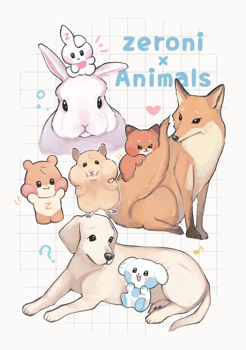 🤍🐰🦊🐹🐶🤍

 #ZB1fanart