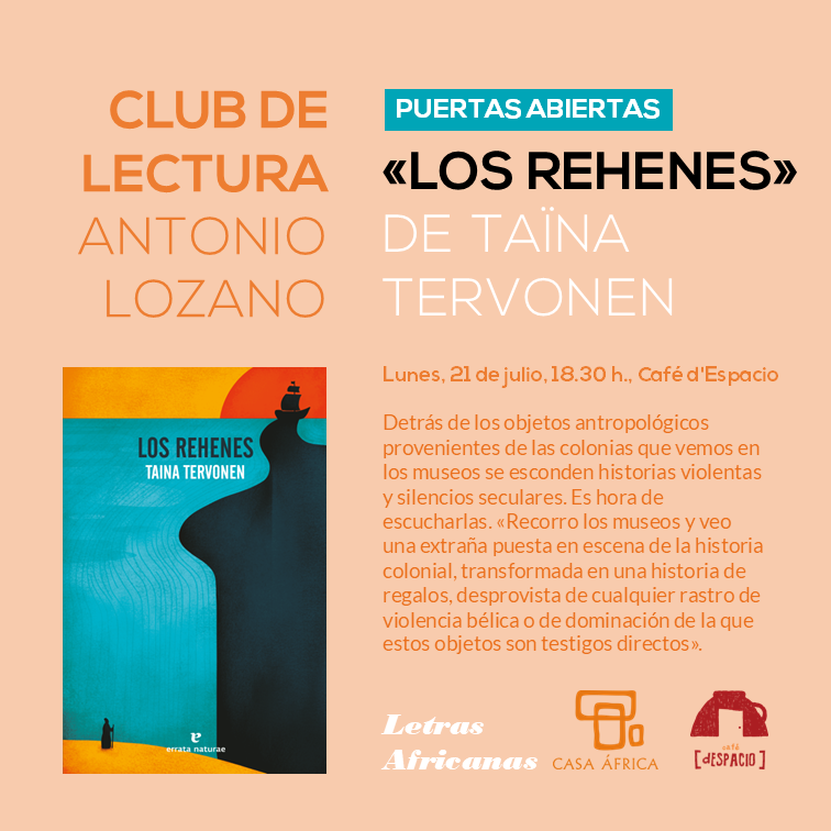 Te recordamos que cambiamos de espacio y hora para la última reunión del club de lectura antes de la pausa veraniega: nos mudamos al #CaféDEspacio, a las 18.30 horas del lunes, 21 de julio.  Acompáñanos.