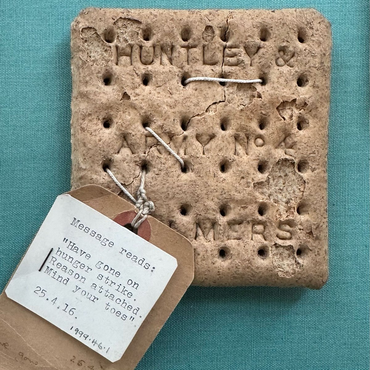 Normandy661944's tweet image. First World War biscuits, Reading Museum (Huntley and Palmer, who made the biscuits, were based in Reading). My photos.
