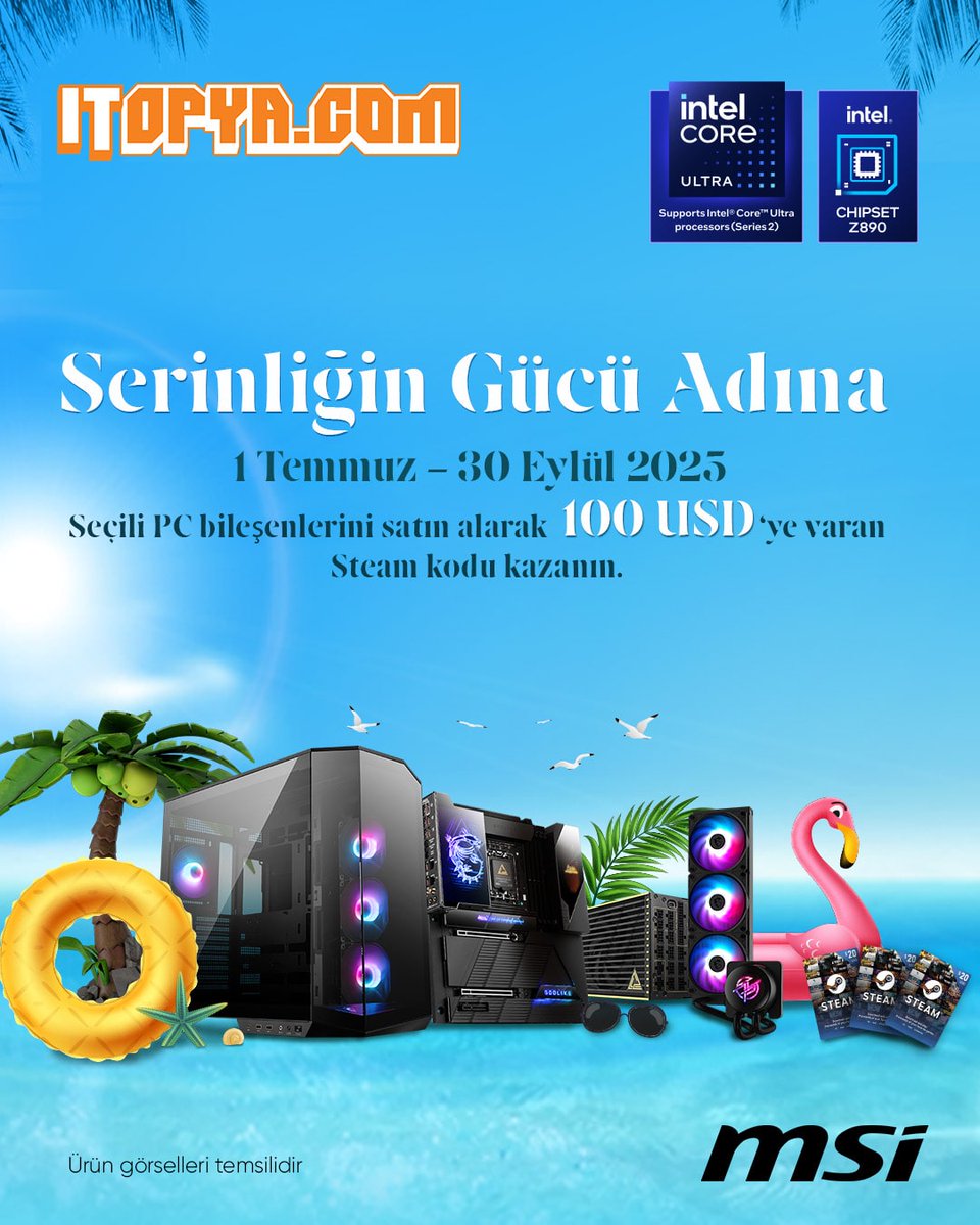 itopya.com (@itopyacom) on Twitter photo MSI ile serinletecek fırsat! 😎 Seçili PC bileşenlerinde 100 Dolara varan Steam kodu kazan!➡️ itopya.com/Kampanya/msi-s… 🧡 <a href="/MSITurkiye/">MSI Türkiye</a> MSI ile serinletecek fırsat! 😎 Seçili PC bileşenlerinde 100 Dolara varan Steam kodu kazan!➡️ itopya.com/Kampanya/msi-s… 🧡 <a href="/MSITurkiye/">MSI Türkiye</a>
