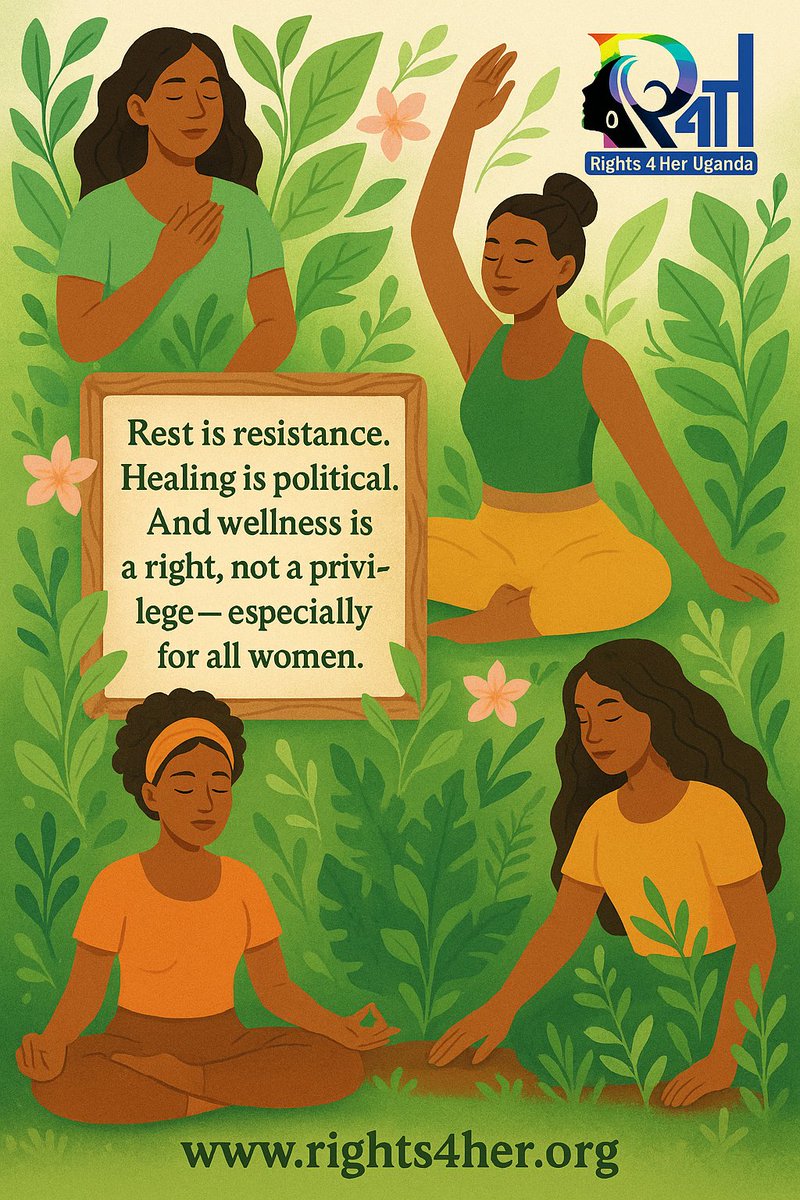 Rights4Her1's tweet image. ๐ฑ Wellness Wednesday๐
Midweek is a reminder to pause, breathe, center wellness for ourselves, communities & our Planet
Today we choose to care radically. Love intentionally. Hold space for collective healing. Take a moment. Ground yourself. You're part of a powerful movement๐ธ