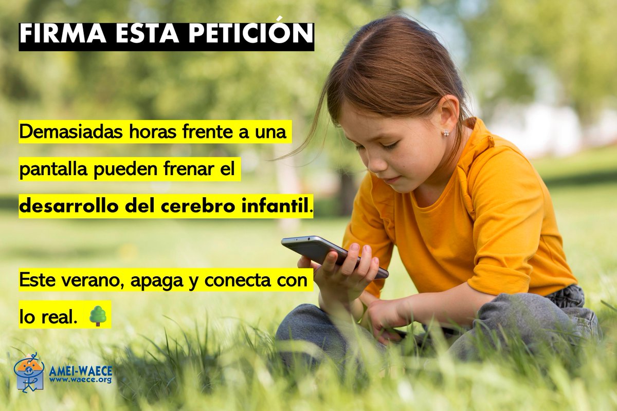 Menos pantallas, más infancia. Apoya con tu firma esta causa urgente. Firma en chng.it/Xrymbw9PhY
#VeranoSinPantallas #InfanciaActiva #MenosPantallaMásVida #PantallasConLímites #ApagaYConecta