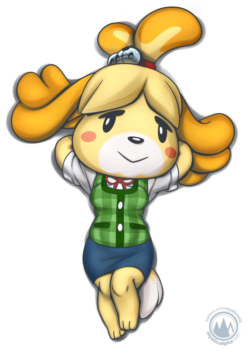 #isabelle just lounging around #animalcrossing