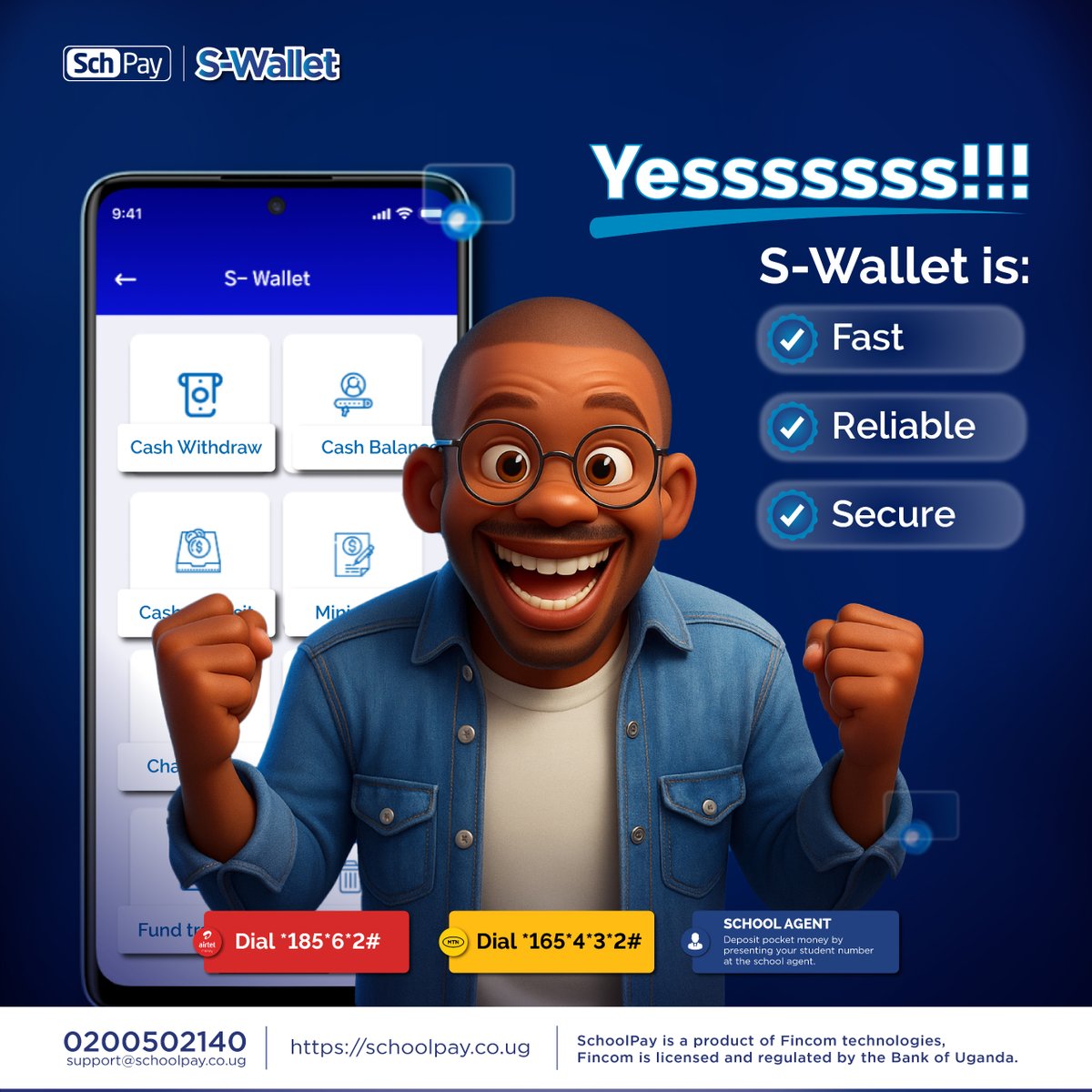 Are you the parent who's tired of receiving multiple calls from your child about stolen pocket money?
Send the money straight to their S-Wallet card so they can make safe transactions within the school.