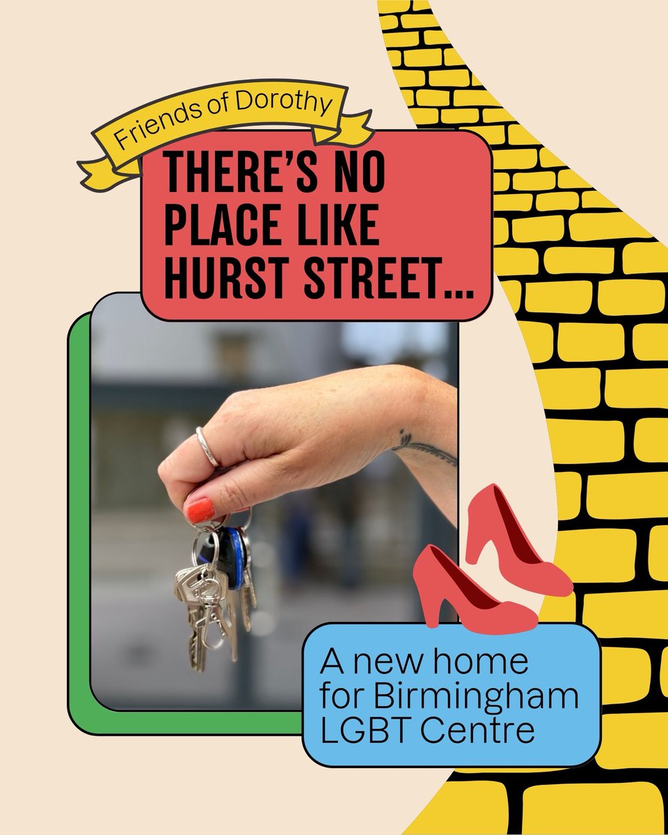 Birmingham LGBT+ Centre (@birminghamlgbt) on Twitter photo Calling Friends of Dorothy… There’s no place like Hurst Street 👠

Summer 2025 brings a brand-new centre for our award winning LGBTQ+ charity in the heart of the Gay Village!
🏳️🌈🏳️⚧️Read more: blgbt.org/theres-no-plac…
<a href="/ColmoreBID/">ColmoreBID</a> <a href="/SouthsideDist/">Southside District Birmingham</a> <a href="/SHOUTfestival/">Shout Queer Arts & Culture</a> <a href="/BirminghamPride/">Birmingham Pride</a> Calling Friends of Dorothy… There’s no place like Hurst Street 👠

Summer 2025 brings a brand-new centre for our award winning LGBTQ+ charity in the heart of the Gay Village!
🏳️🌈🏳️⚧️Read more: blgbt.org/theres-no-plac…
<a href="/ColmoreBID/">ColmoreBID</a> <a href="/SouthsideDist/">Southside District Birmingham</a> <a href="/SHOUTfestival/">Shout Queer Arts & Culture</a> <a href="/BirminghamPride/">Birmingham Pride</a>