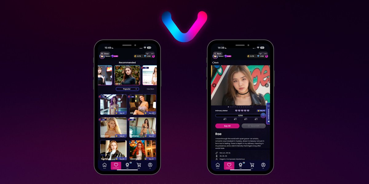 Voxi New Product Upgrades:

🎞 New Animations Added
• Smoother visuals when browsing the Select Companion page
• Enhanced effects in each companion’s profile for a more dynamic experience

It’s subtle, but it makes everything feel more alive.
Try it now →
