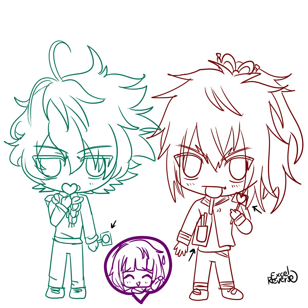 MisoSoupDuo's tweet image. "Look! Free lollipops! Let's take one-"
#collarxmalice #fanart