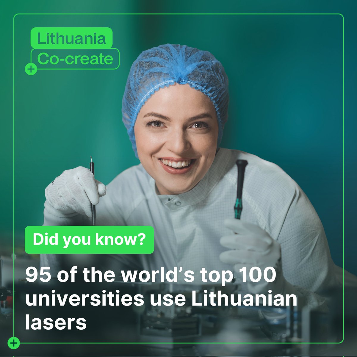 VilmaLTdiplomat's tweet image. Did you know Lithuania is a laser superpower? 🇱🇹 With 94% of its lasers exported, 50% share of the global ultra-short pulse market, and clients like NASA & CERN, it's a true photonics leader. Sales double every 5 years, and 90+ of the top 100 universities use its lasers. #Laser
