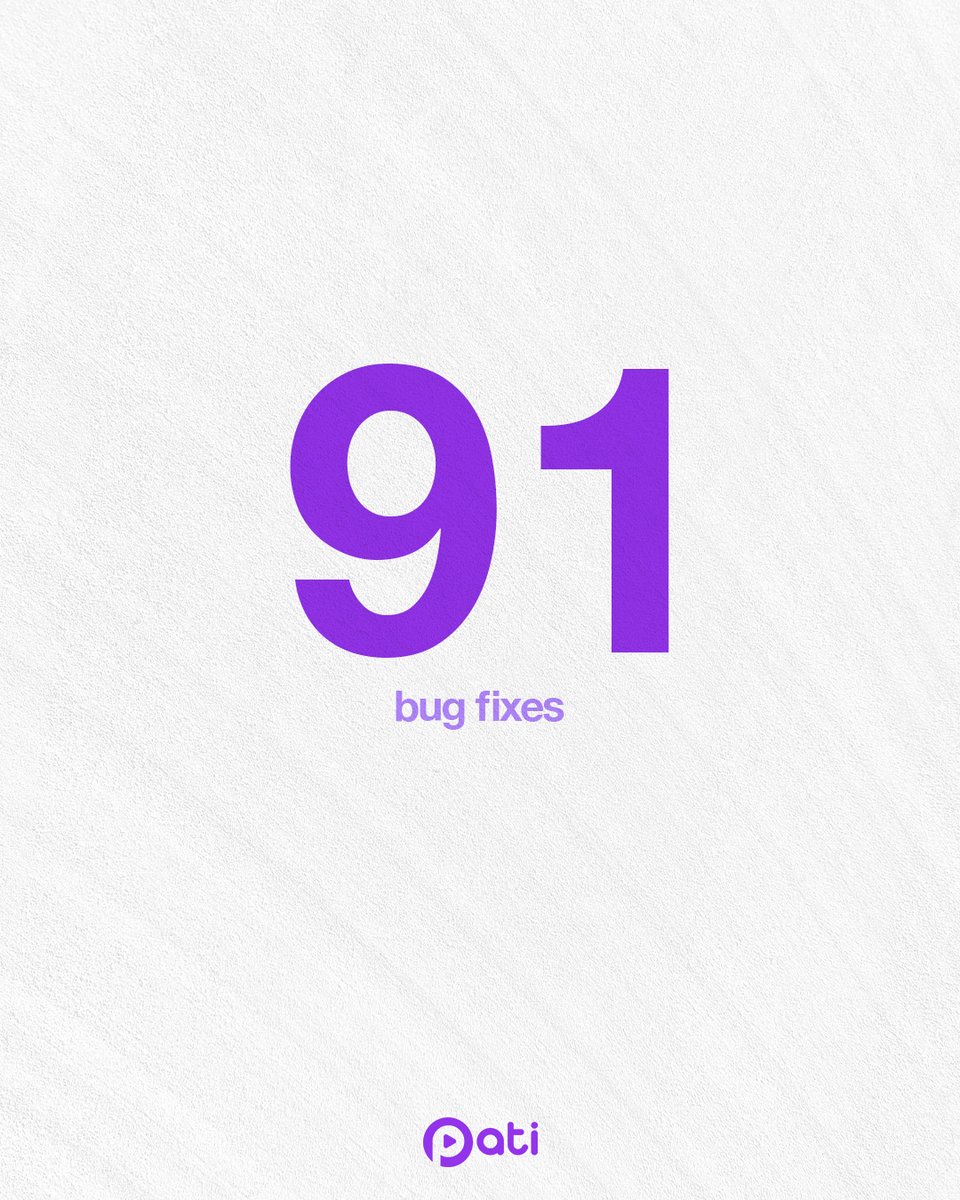 patiplayglobal's tweet photo. 91 bug fixes
In one day.
And yes, one of them was just a missing semicolon that broke everything.

#patiplay #worldcinema https://t.co/LskQgg7rHN
