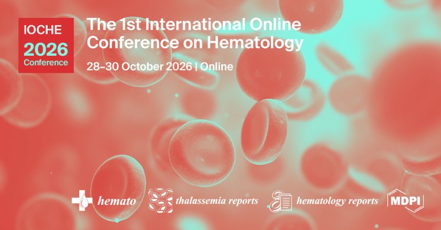 Hematology Reports MDPI (@hematologyrepo1) on Twitter photo 🔔The 1st International Online Conference on Hematology, 28–30 October 2026 🔔
We cordially invite you to attend the 1st International Online Conference on Hematology organized by the MDPI journals <a href="/HematologyRepo1/">Hematology Reports MDPI</a> and <a href="/Hemato_MDPI/">Hemato MDPI</a>
📌mdpi.com/journal/hemato… 🔔The 1st International Online Conference on Hematology, 28–30 October 2026 🔔
We cordially invite you to attend the 1st International Online Conference on Hematology organized by the MDPI journals <a href="/HematologyRepo1/">Hematology Reports MDPI</a> and <a href="/Hemato_MDPI/">Hemato MDPI</a>
📌mdpi.com/journal/hemato…