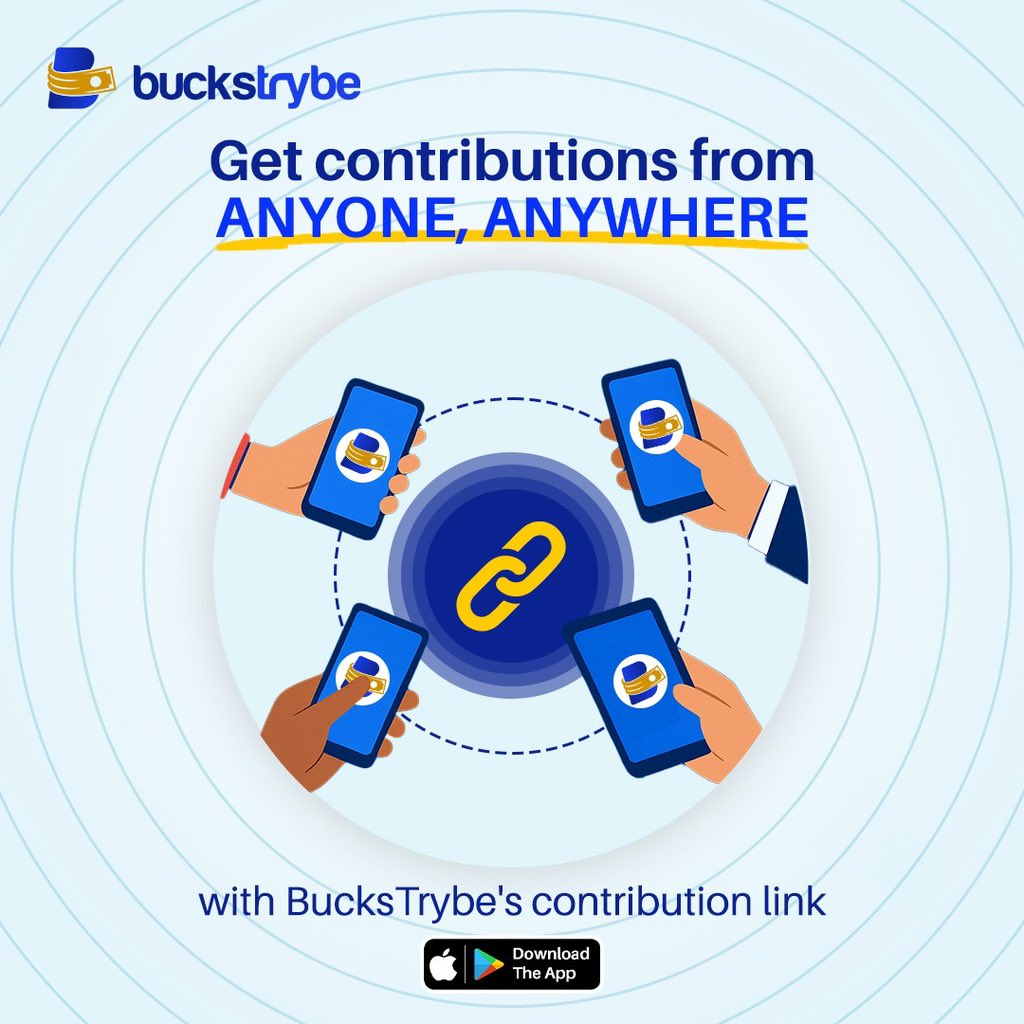 BucksTrybe's tweet image. One link opens you up endless possible contributions whether from your uncle in Ilorin or your friend in London, they can now contribute to the group savings with different payment options available.
Try it now, download here: buckstrybe.com/get-the-app
#BucksTrybe