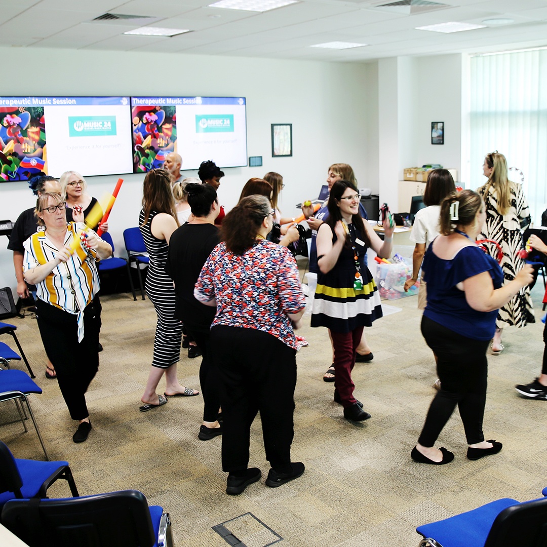 Hertfordshire is becoming a Centre of Excellence for Music in Dementia Care!

Thanks to the Power of Music Fund, we’ve trained our first cohort of Music in Herts Dementia Care Champions with <a href="/music24live/">music24live</a> 🎧💜

#DementiaCare #PowerOfMusic #Hertfordshire #CareTraining