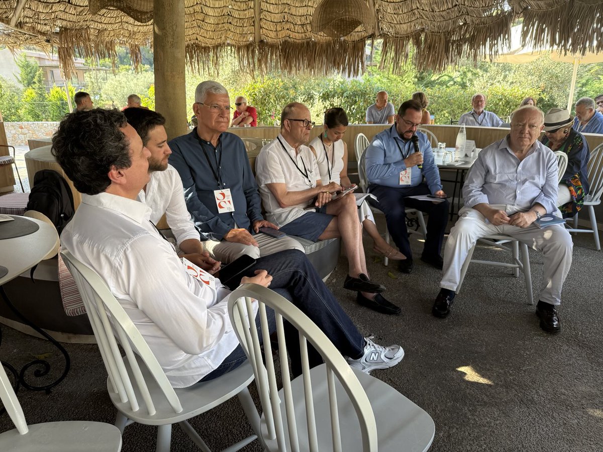 nsaad777's tweet image. Breakfast Dialogues at Symi Symposium in #Skiathos : In an informal setting, thought-provoking discussion deep diving into “Navigating Multipolarity& Rethinking Multilateralism in a Fragmented World”
@MiguelMoratinos
@UNAOC
@volkan_bozkir
#UNReform