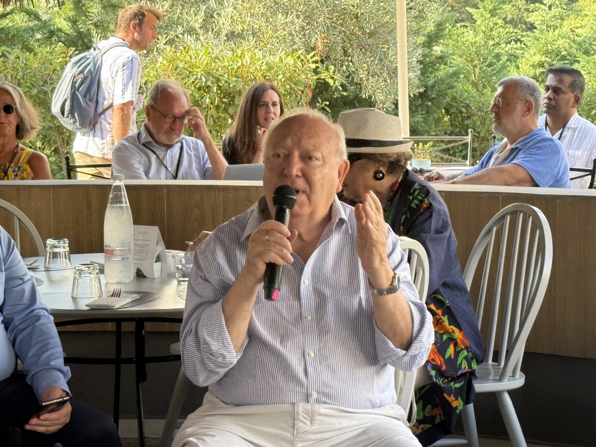 nsaad777's tweet image. Breakfast Dialogues at Symi Symposium in #Skiathos : In an informal setting, thought-provoking discussion deep diving into “Navigating Multipolarity& Rethinking Multilateralism in a Fragmented World”
@MiguelMoratinos
@UNAOC
@volkan_bozkir
#UNReform