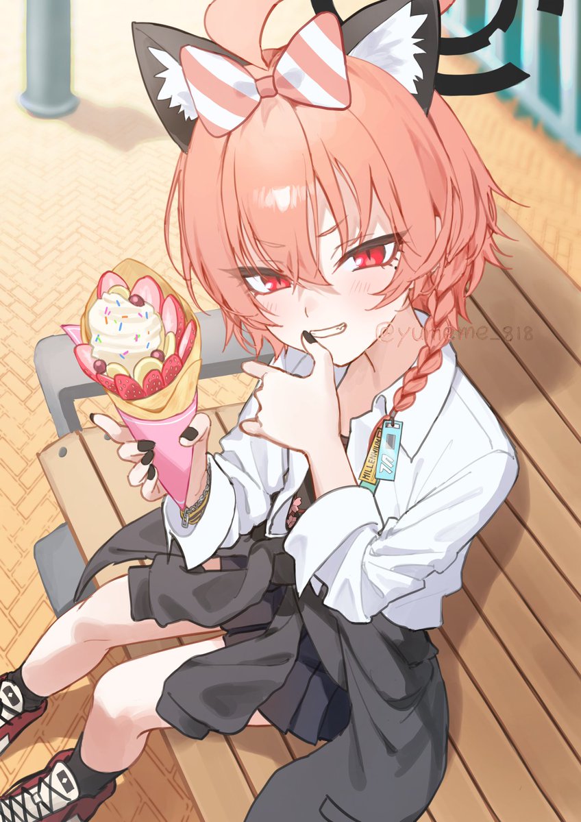 yumeme_818's tweet image. ネル先輩(制服)
#ブルアカ