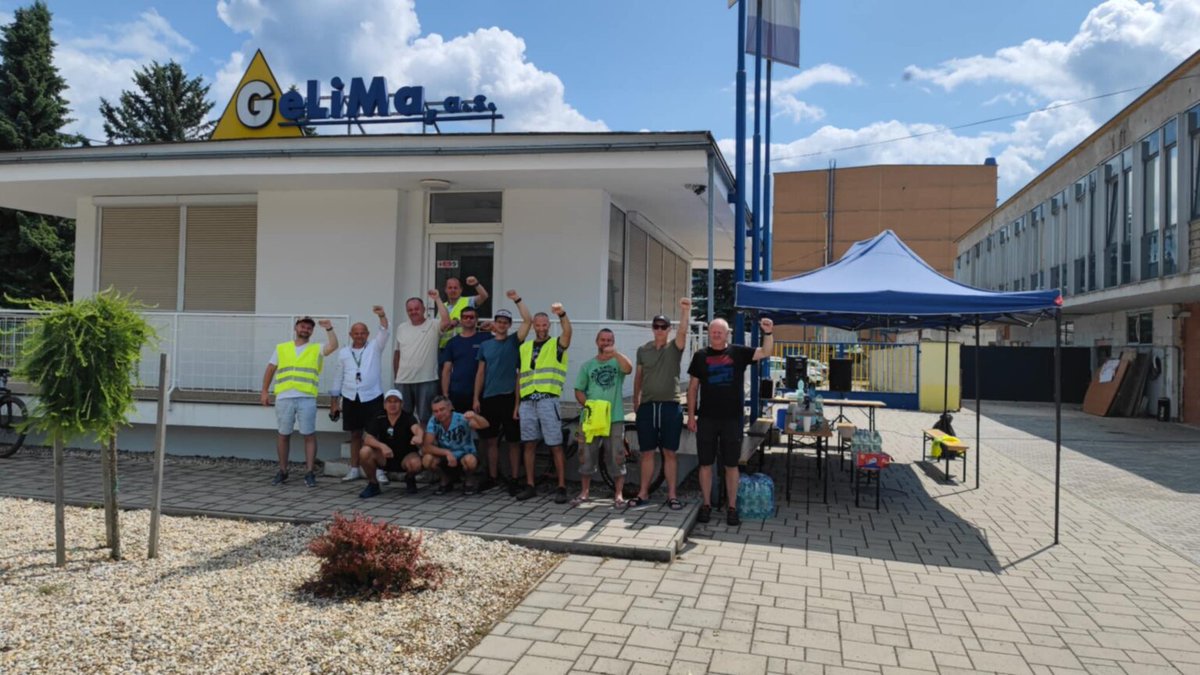 After more than three weeks of determined strike action, trade unionists at GeLiMa, a.s. in #Slovakia have reached a fair agreement. The workers secured a €120 increase in their base salary (retroactively from 1 January 2025), retention of the 13th salary, an 8% increase in