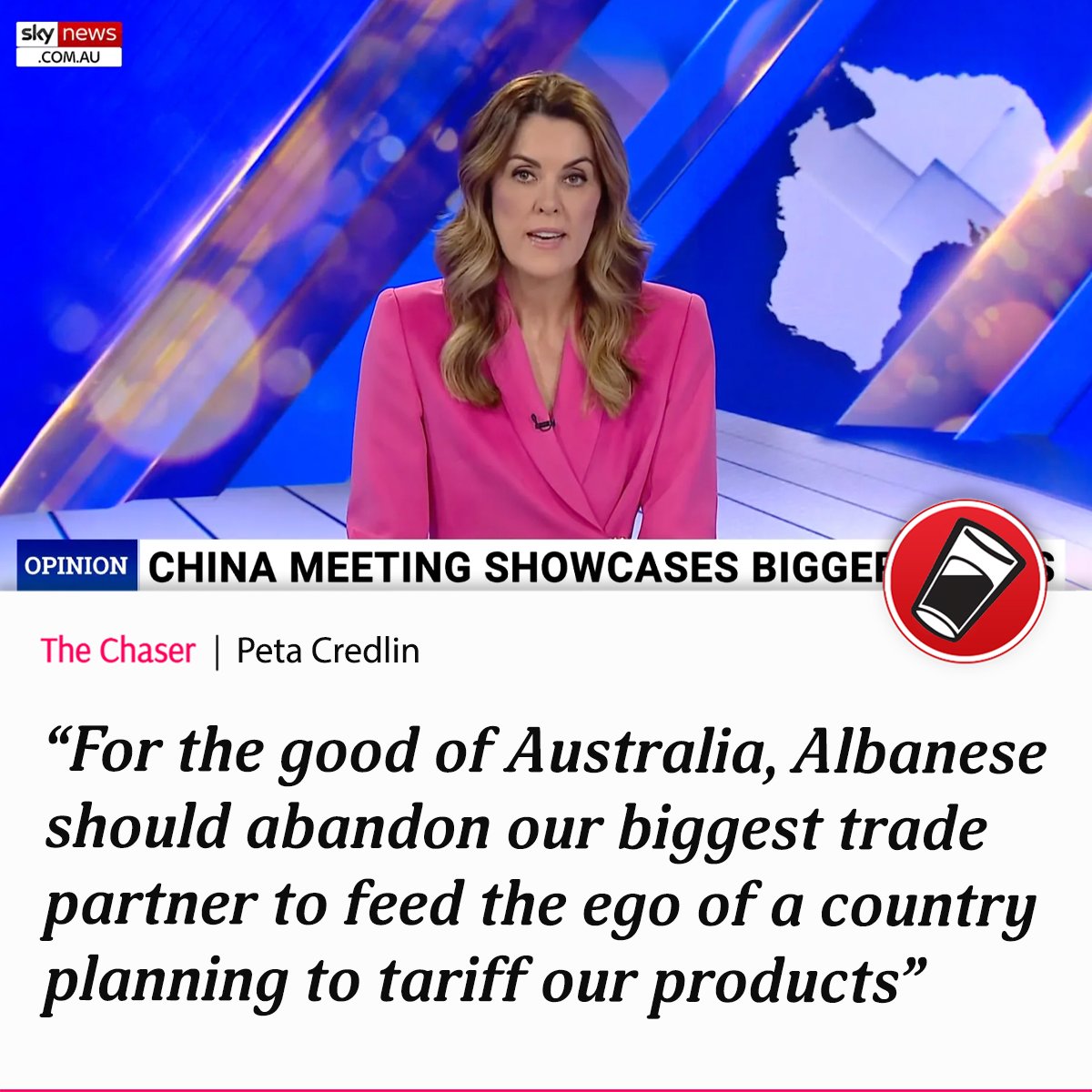 chaser's tweet image. A new opinion piece by Peta Credlin: chaser.com.au/opinion/for-th…
