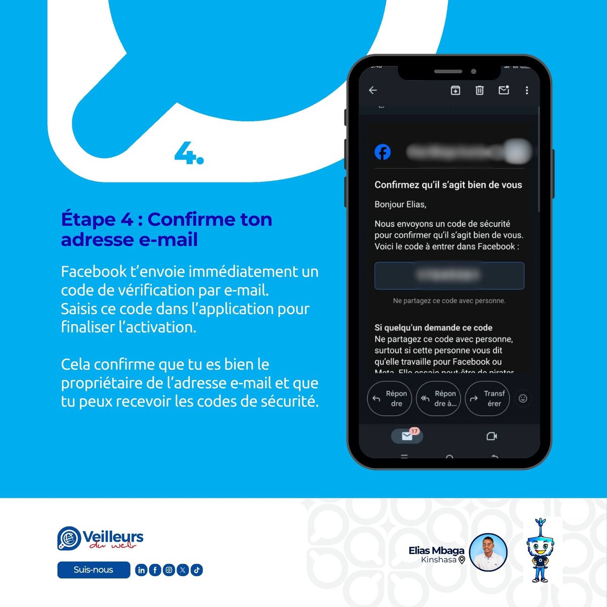 veilleursduweb's tweet image. Tu as déjà eu peur de te faire pirater ton compte Facebook ?
Tu n’es pas seul.e 🥹 Les piratages, vols d’identité et fuites de données sont de plus en plus fréquents.

Aujourd’hui, un simple mot de passe ne suffit plus.
La double authentification (2FA) ajoute une barrière de…