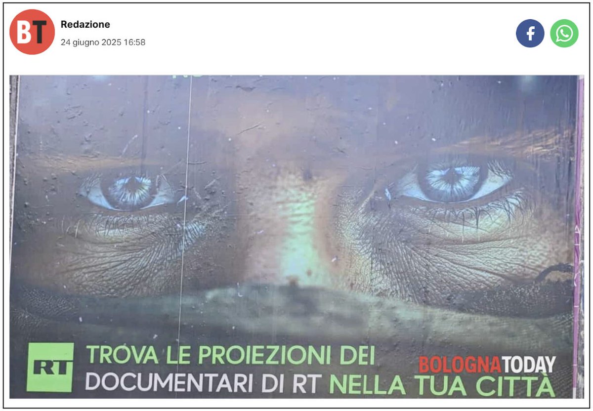 Due to RT being banned in Europe, Russia is now screening Italian-language propaganda films about Mariupol and Donbas across Italy.

The screenings were organized by Andrea Lucidi and Vincenzo Lorusso, two pro-Kremlin journalists based in Russian-occupied Donetsk.