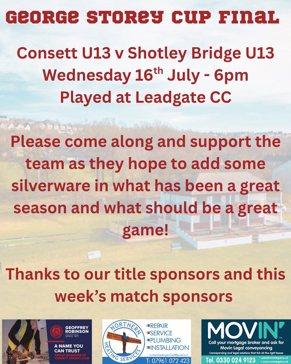 Consett Cricket Club π (@consettcc) on Twitter photo Under 13s v <a href="/ShotleyCricket/">Shotley Bridge CC</a>
Get yourselves to <a href="/LeadgateCricket/">Leadgate Cricket</a> tonight for an excellent showcase of junior cricket in the area Under 13s v <a href="/ShotleyCricket/">Shotley Bridge CC</a>
Get yourselves to <a href="/LeadgateCricket/">Leadgate Cricket</a> tonight for an excellent showcase of junior cricket in the area