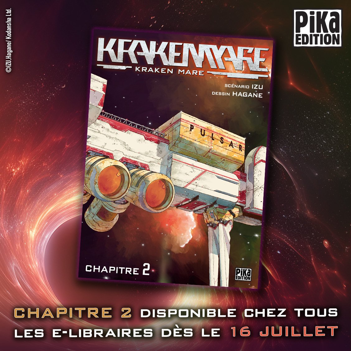 Le chapitre 2 de mon manga au Japon #krakenmare - avec le génial <a href="/Hagane73/">max 鋼 hagane</a> au dessin - est dispo en simulpub VF chez <a href="/pikaedition/">Pika édition</a> ❤️ : share.google/mUXjLbrjOIuuk6… 

On rattrape petit à petit la publication Japonaise du magazine Afternoon de Kodansha 😀