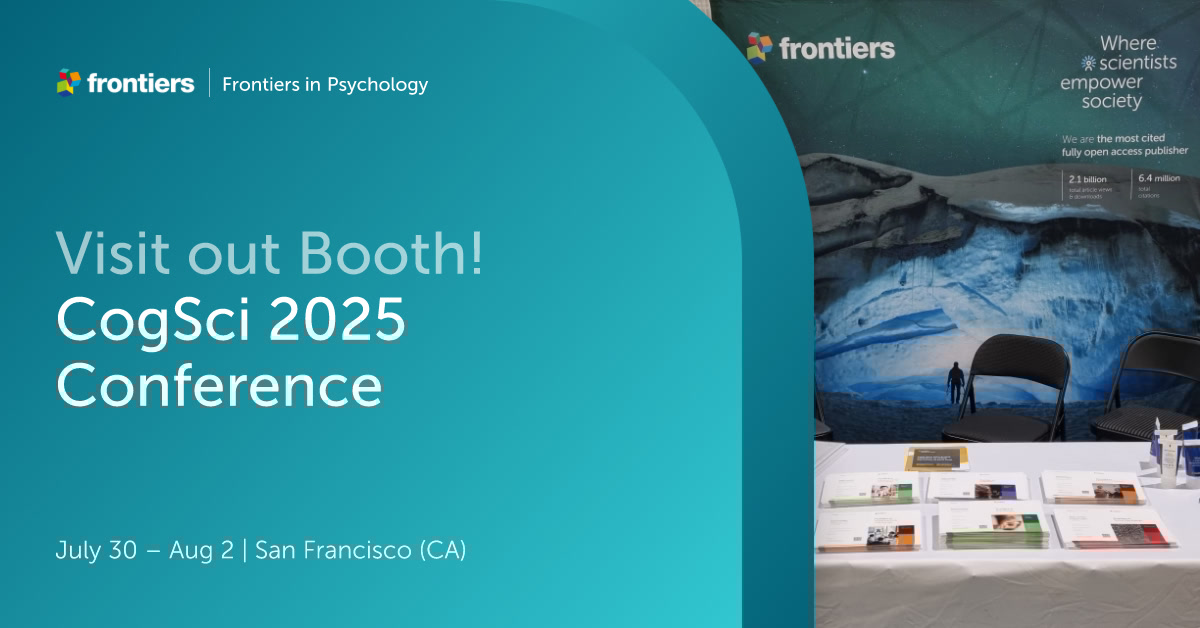 FrontPsychol's tweet image. We’re exhibiting at #CogSci2025 in San Francisco, July 30–Aug 2! Stop by the Frontiers in Psychology booth to talk research, AI, and the future of cognitive science.
Let’s connect and inspire new ideas!
More info: cognitivesciencesociety.org/cogsci-2025/