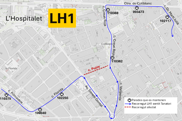 Mobilitat_AMB: Informació Incidències Transport (@inciden_mob_amb) on Twitter photo 16/07 - L'Hospitalet de Llobregat: LH1 Desviament provisional al carrer Pujós sense afectació a parades <a href="/BusLlobregat/">Moventis Llobregat</a> <a href="/LHAjuntament/">Ajuntament de L'Hospitalet</a> Més info: ow.ly/Avan106fWMK 16/07 - L'Hospitalet de Llobregat: LH1 Desviament provisional al carrer Pujós sense afectació a parades <a href="/BusLlobregat/">Moventis Llobregat</a> <a href="/LHAjuntament/">Ajuntament de L'Hospitalet</a> Més info: ow.ly/Avan106fWMK