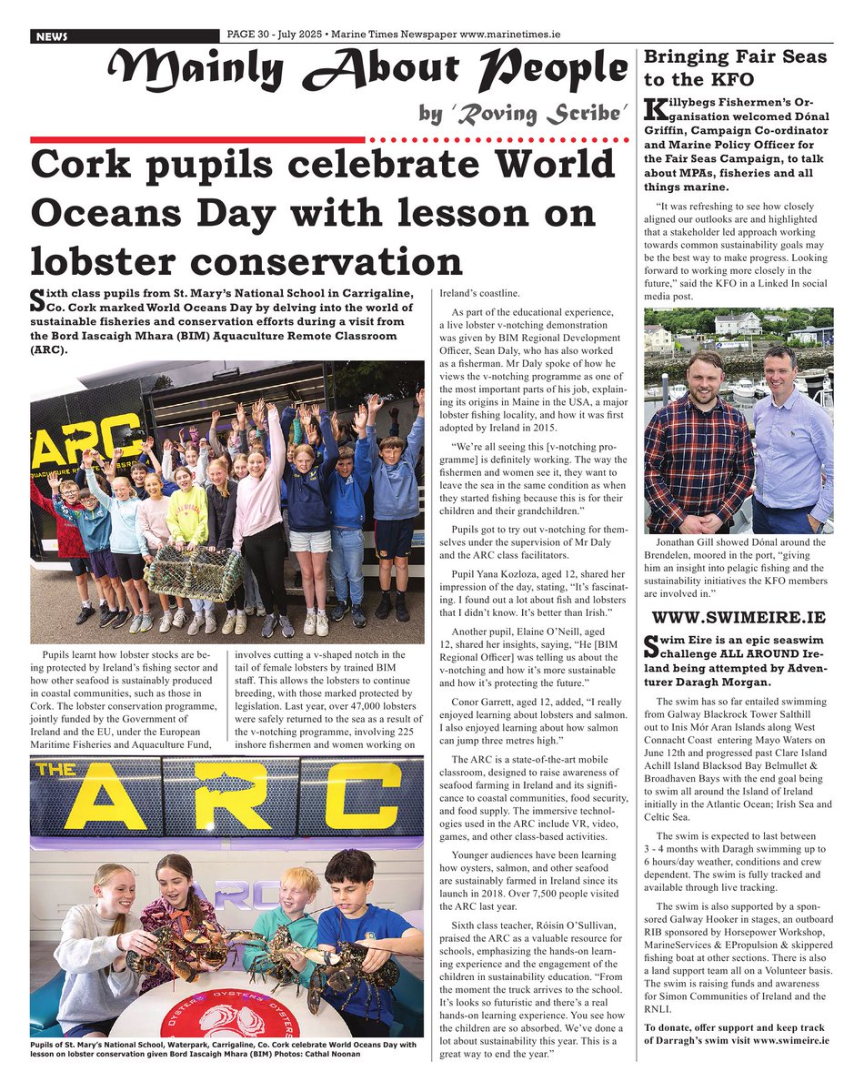 July issue in all good shops now - please do pick up a copy or subscribe to our digital edition at marinetimes.ie

Also available advertising packages to suit all budgets now available to our world class onshore service industries around our coastline