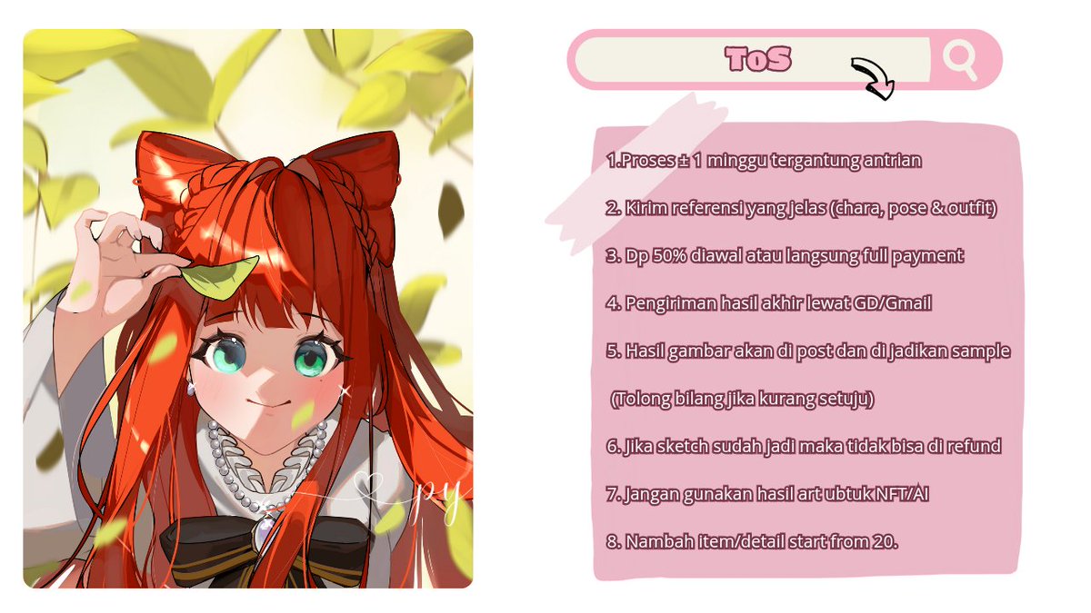 Pama_ya06's tweet image. ୨⎯ OPEN COMMISSION⎯୧
✿INTER➷vgen.co/Pama_ya06
✿Dm aku jika ada pertanyaan/mau order
✿ Likes & retweet are very appreciated
#opencommissions
#VGenComm
#VGen