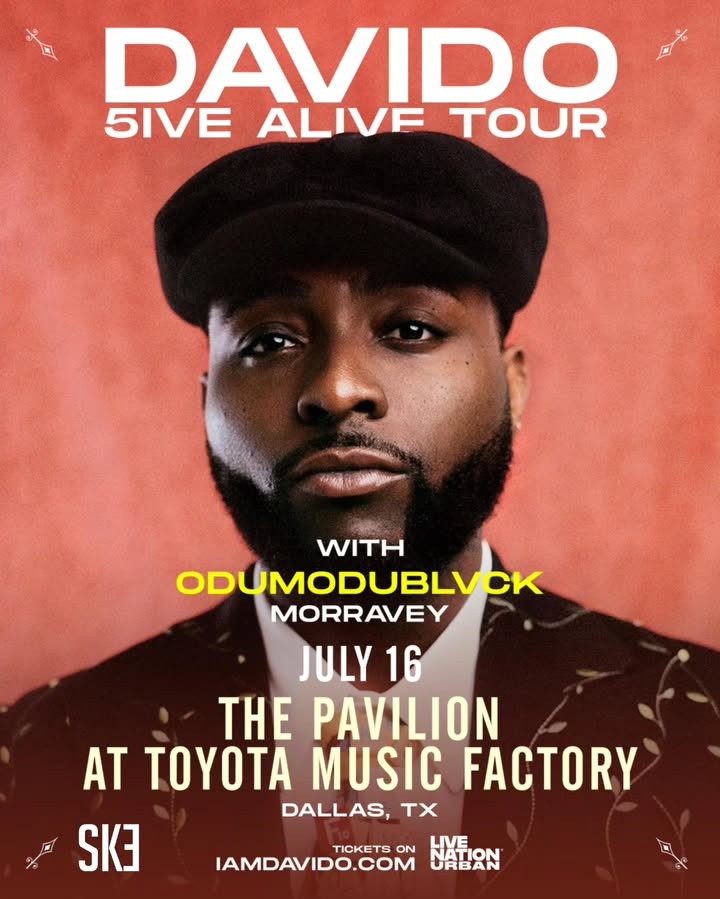 5IVE ALIVE NORTH AMERICA TOUR 🇺🇲🇨🇦

🏟️ - THE PAVILION AT TOYOTA MUSIC FACTORY 

🗓️ - JULY 16

📍 DALLAS 🇺🇲